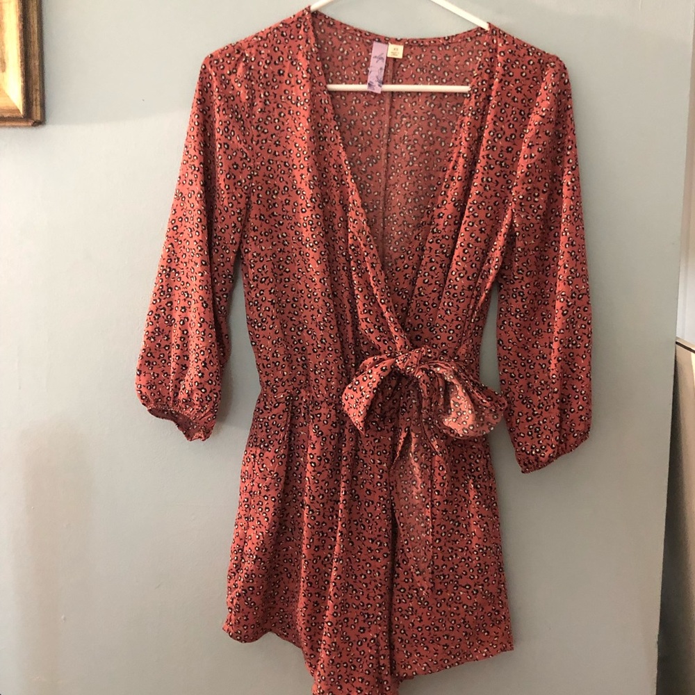 [francescas] pink floral romper